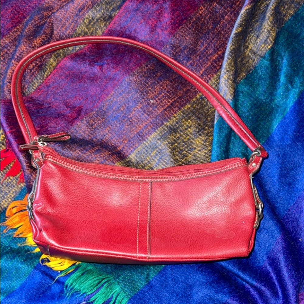 Relic Red Leather Shoulder Bag